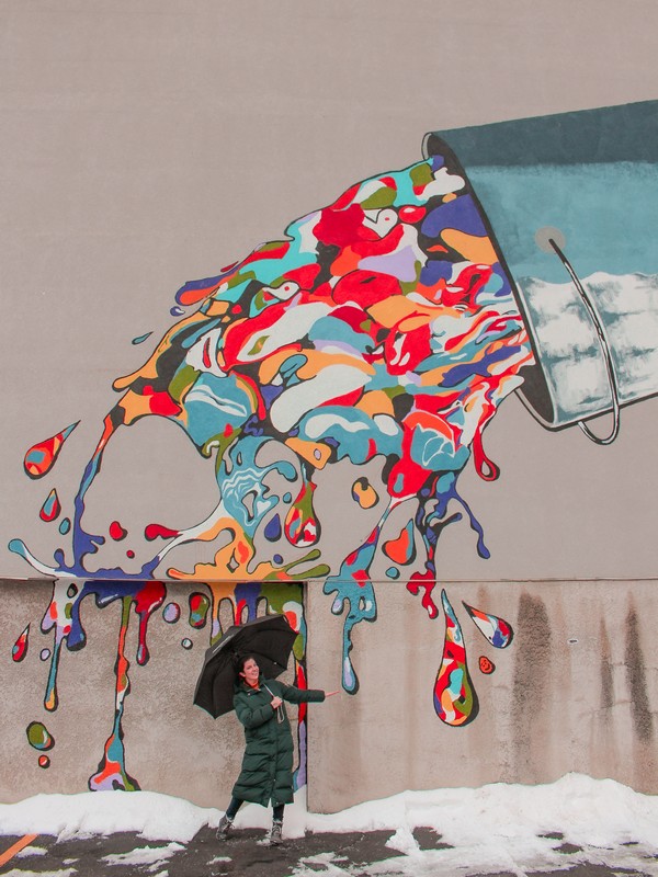 Paint Splash, street art, mural, Dayton, Ohio