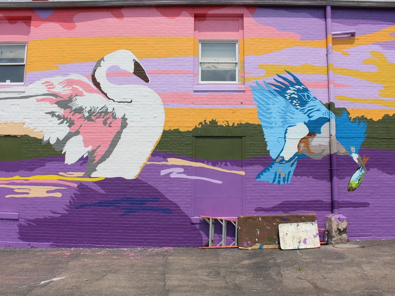 Twilight, street art, mural, Dayton, Ohio