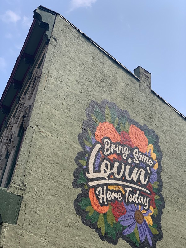 Bring Some Lovin' Here Today, street art, mural, Dayton, Ohio