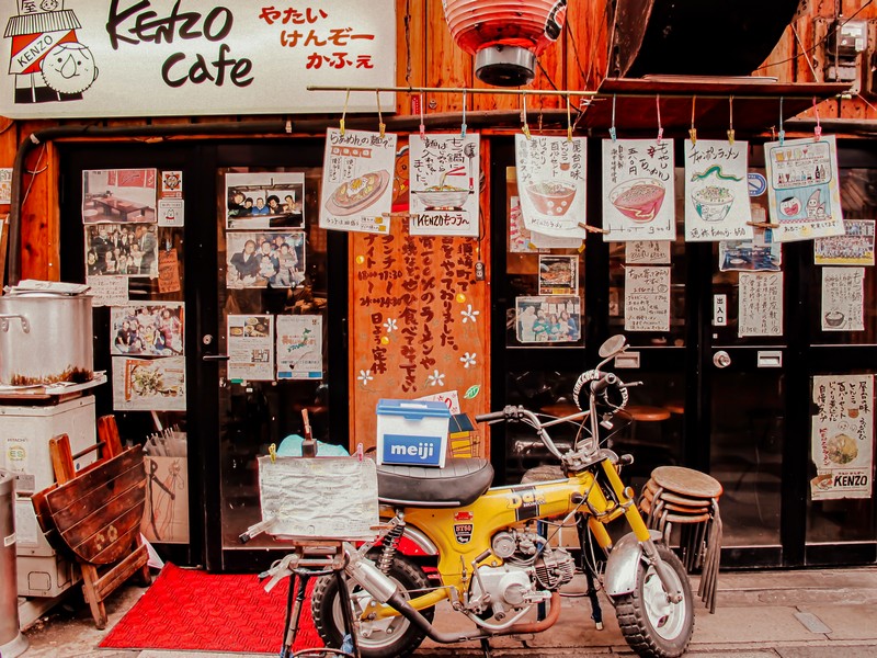 Kenzo Cafe, Fukuoka, Japan; ramen restaurant