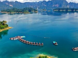 500 Rai Floating Islands, Khao Sok National Park, floating bungalows, Thailand
