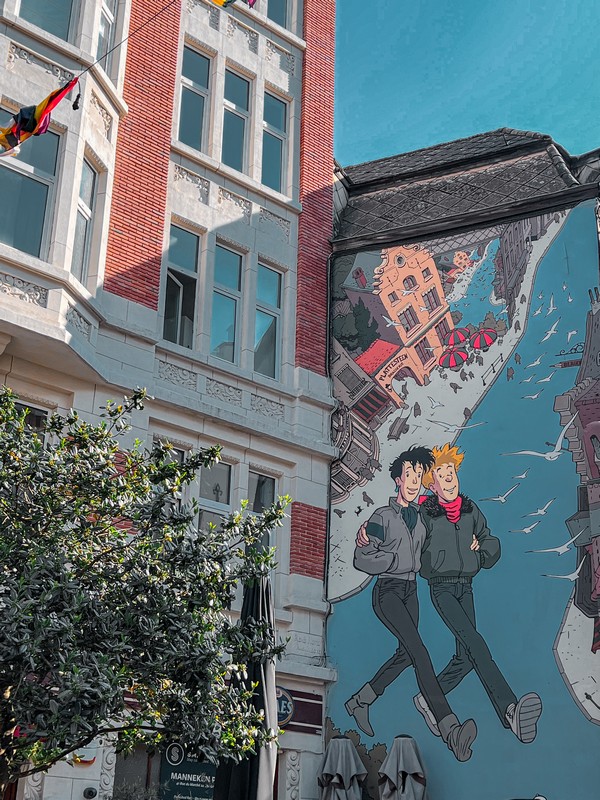 Comic Strip Route / The Cartoon Walls of Brussels, Brussels, Belgium
