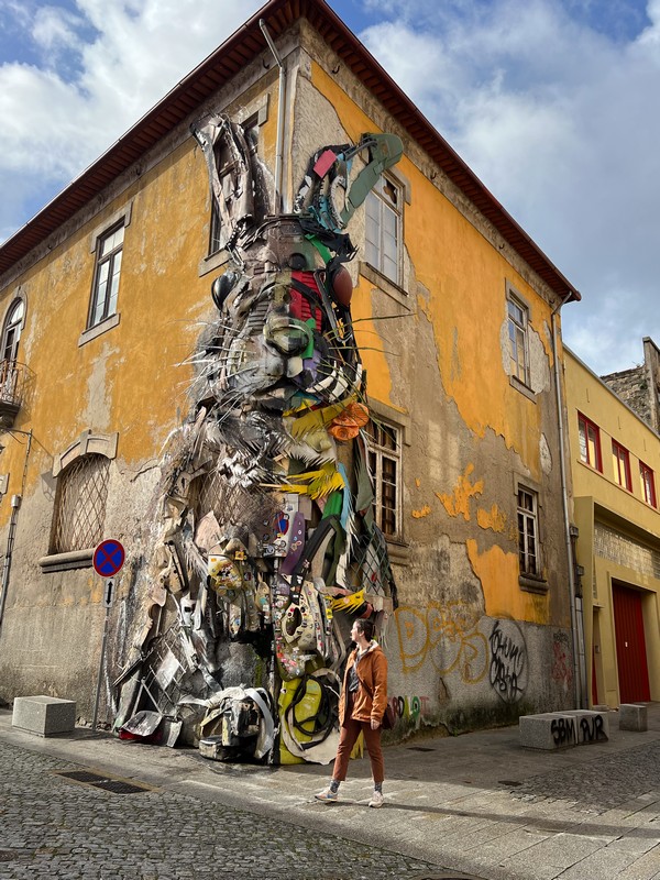 Half Rabbit Mural, Porto, Portugal