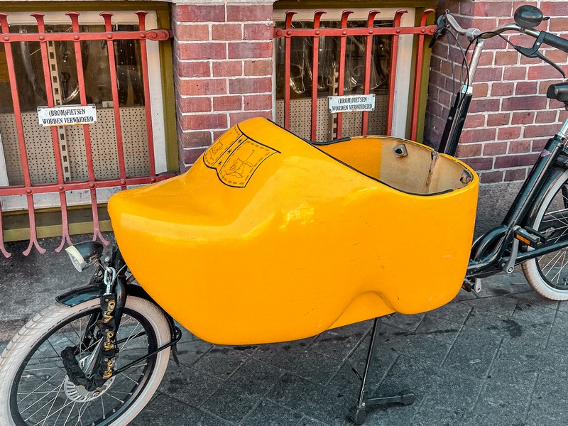 Amsterdam, Netherlands; clog bicycle