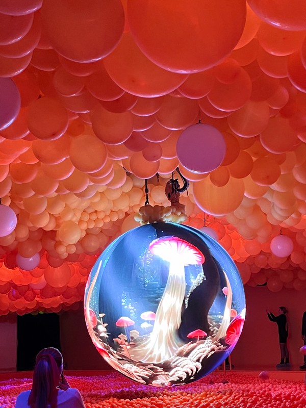 From a pool-style ball pit complete with ladders and a projection ball to the playful setups in Balloon Street, it's an invitation to immerse yourself in art and share your joy with the world.