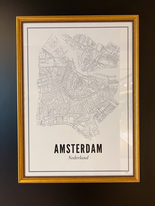 Amsterdam, Netherlands map print