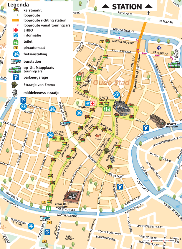 Haarlem Christmas Market map