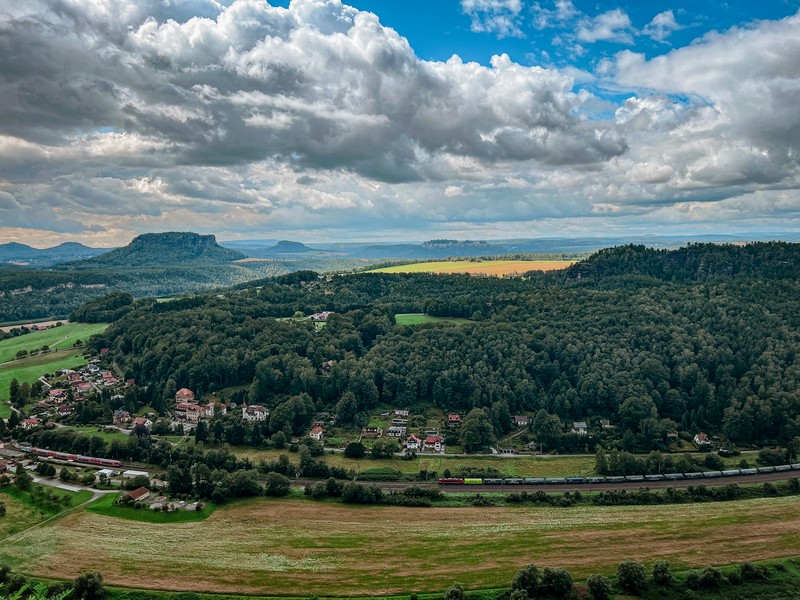 The Bastei Bridge, Basteiweg, Lohmen, Germany