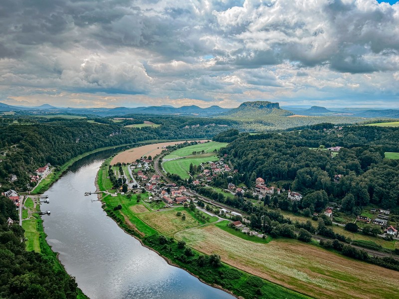 The Bastei Bridge, Basteiweg, Lohmen, Germany