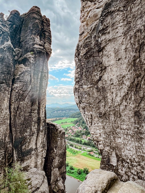 The Bastei Bridge, Basteiweg, Lohmen, Germany