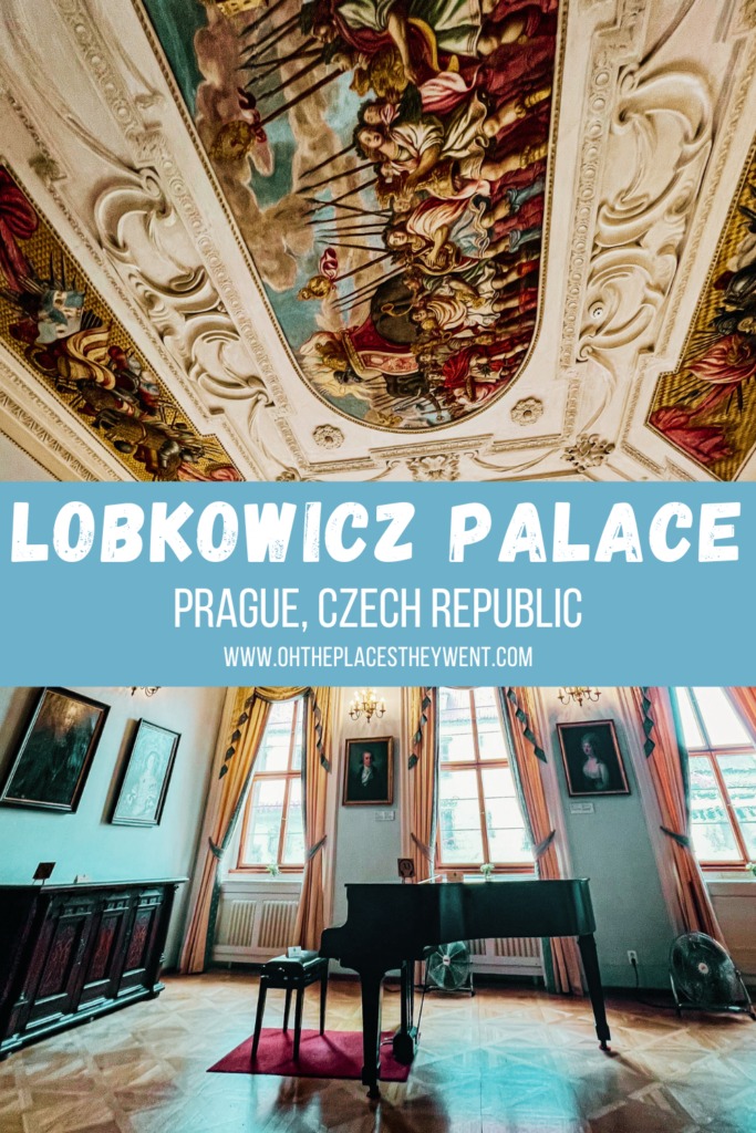 The Unique Way To Experience Prague Castle In Lobkowicz Palace: If you want a unique experience in Prague, you'll definitely want to add a visit to Lobkowicz Palace in Prague Castle. Classical music, views, and delicious food. 