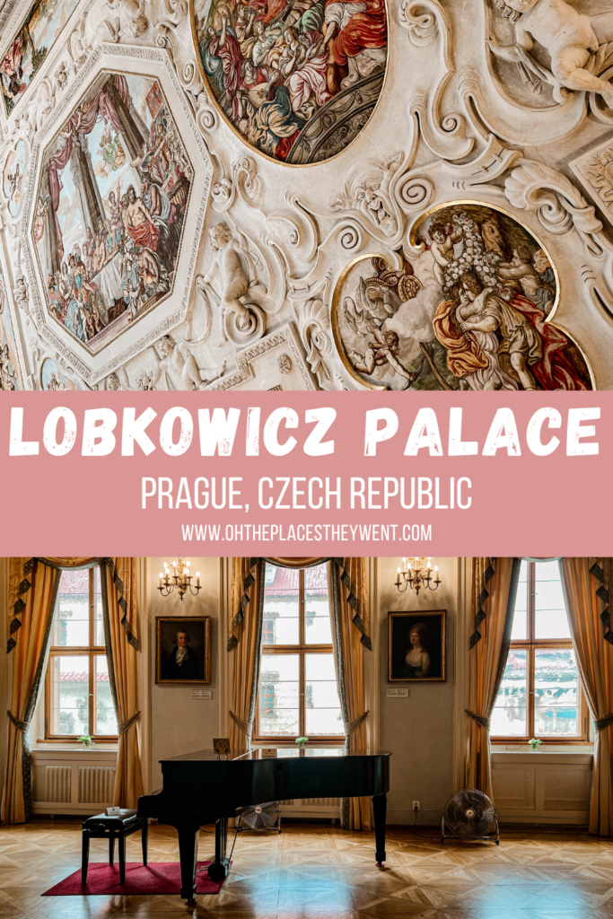 The Unique Way To Experience Prague Castle In Lobkowicz Palace: If you want a unique experience in Prague, you'll definitely want to add a visit to Lobkowicz Palace in Prague Castle. Classical music, views, and delicious food. 