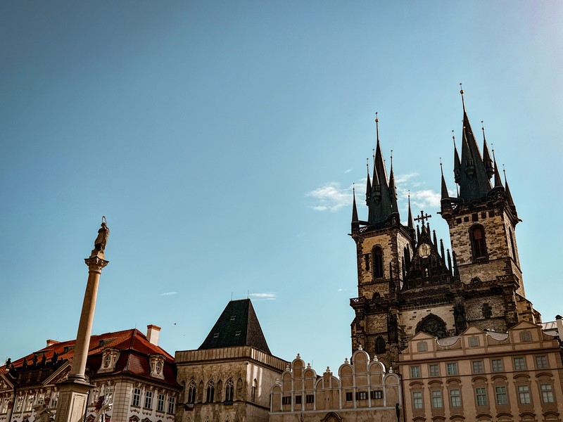 The Marian Column (Mariánský sloup), Prague, Czech Republic, Czechia