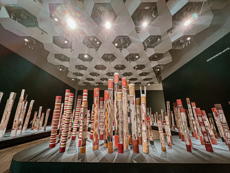The National Gallery of Australia, Canberra, Australia; The Aboriginal Memorial