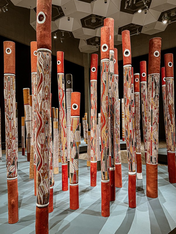 The National Gallery of Australia, Canberra, Australia; The Aboriginal Memorial