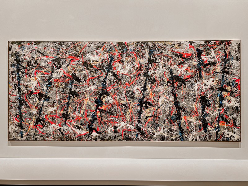 The National Gallery of Australia, Canberra, Australia; Jackson Pollock, Blue Poles, 1952