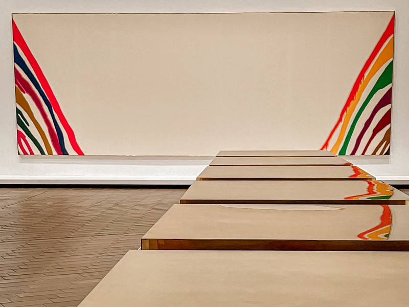 The National Gallery of Australia, Canberra, Australia; Morris Louis, Beta nu, 1960