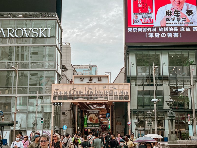 Shinsaibashi-Suji Shopping Street, Osaka, Japan