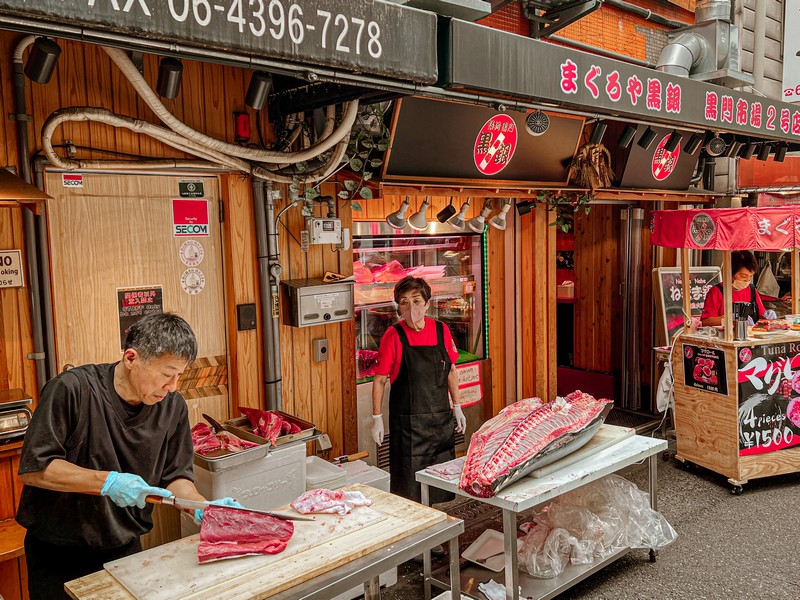 Kuromon Market (黒門市場), Osaka, Japan